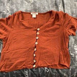 Orange/rust color  crop top